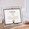 8.5 x 11 Certificate Document Frame Diploma Glass Picture Frames Only for Tabletop, Pack of 6